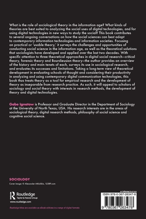 Produktbild: Sociological Theory in the Digital Age
