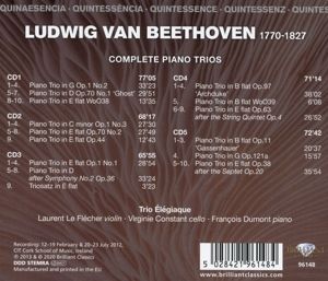 Produktbild: Beethoven:Complete Piano Trios (QU)