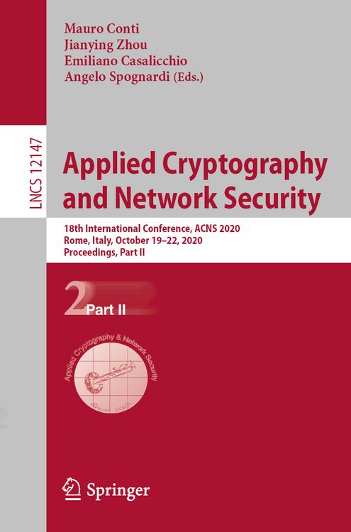 Produktbild: Applied Cryptography and Network Security