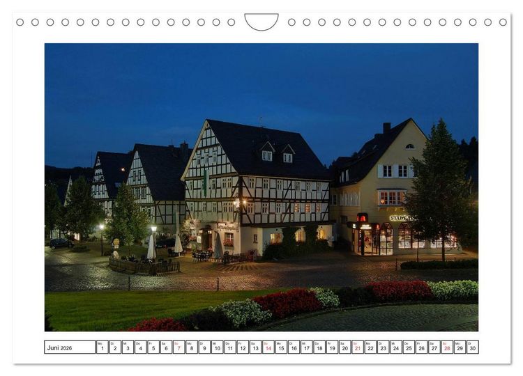 Produktbild: Blaue Stunde im Siegerland (Wandkalender 2026 DIN A4 quer), CALVENDO Monatskalender
