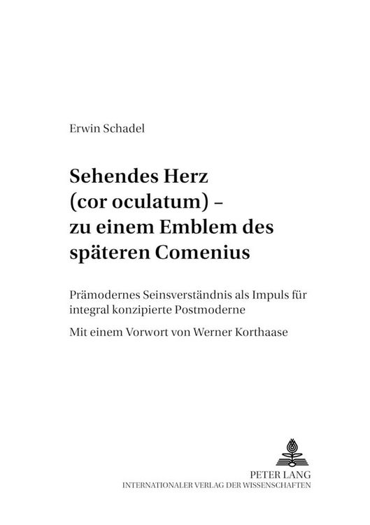 Produktbild: &laquo;Sehendes Herz&raquo; (cor oculatum) &ndash; zu einem Emblem des sp&auml;ten Comenius