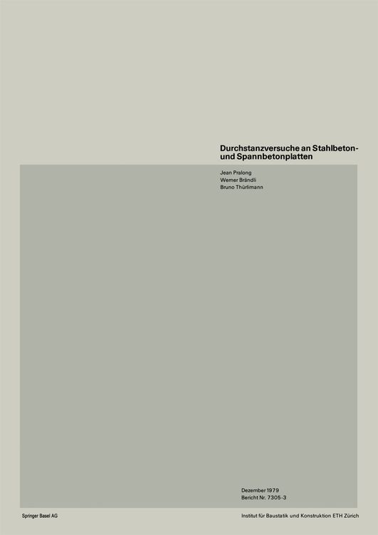 Produktbild: Durchstanzversuche an Stahlbeton- und Spannbetonplatten
