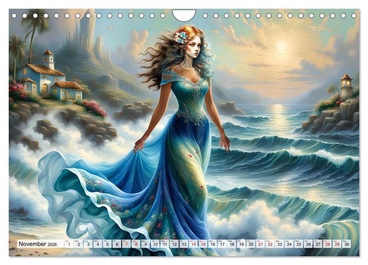 Produktbild: Harmony - Elegance in harmony of waves (Wall Calendar 2026 DIN A4 landscape), CALVENDO 12 Month Wall Calendar