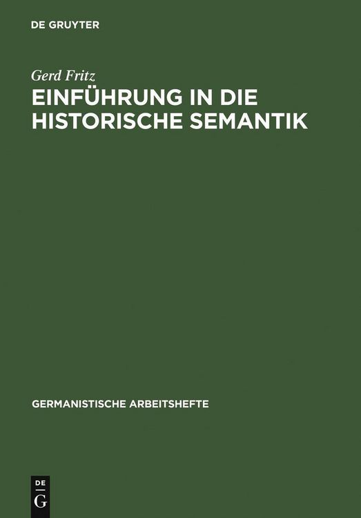 Produktbild: Einf&uuml;hrung in die historische Semantik