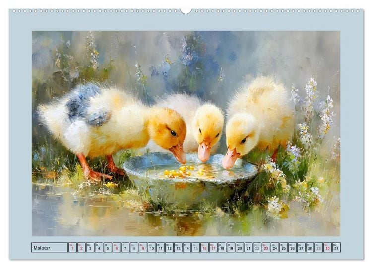 Produktbild: Zwergenten. Bezaubernde Schreih&auml;lse in der Natur (Wandkalender 2027 DIN A2 quer), CALVENDO Monatskalender