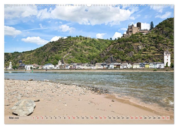 Produktbild: Oberes Mittelrheintal Sehnsuchtsziel f&uuml;r Romantiker (hochwertiger Premium Wandkalender 2026 DIN A2 quer), Kunstdruck in Hochglanz