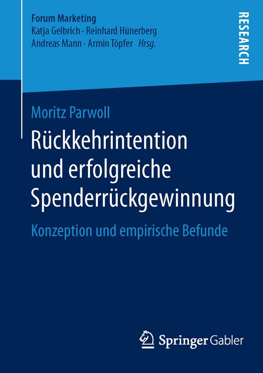 Produktbild: R&uuml;ckkehrintention und erfolgreiche Spenderr&uuml;ckgewinnung