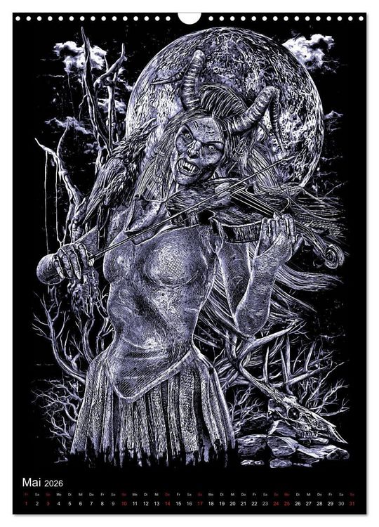 Produktbild: BLOODBOY/FEAR ILLUSTRATION (Wandkalender 2026 DIN A3 hoch), CALVENDO Monatskalender