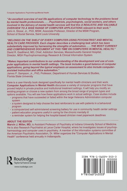 Produktbild: Computer Applications in Mental Health