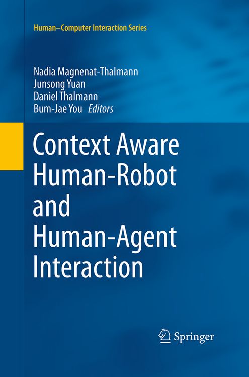 Produktbild: Context Aware Human-Robot and Human-Agent Interaction
