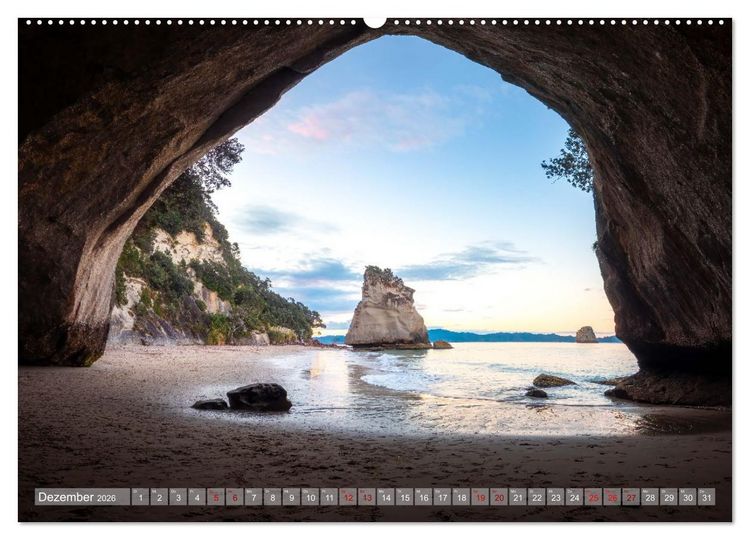 Produktbild: Nat&uuml;rlich Neuseeland (Wandkalender 2026 DIN A2 quer), CALVENDO Monatskalender
