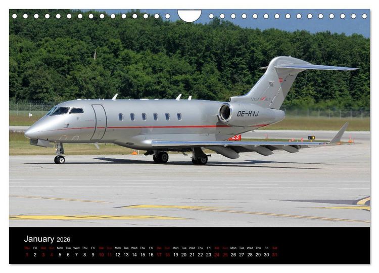 Produktbild: Bizjets (Wall Calendar 2026 DIN A4 landscape), CALVENDO 12 Month Wall Calendar