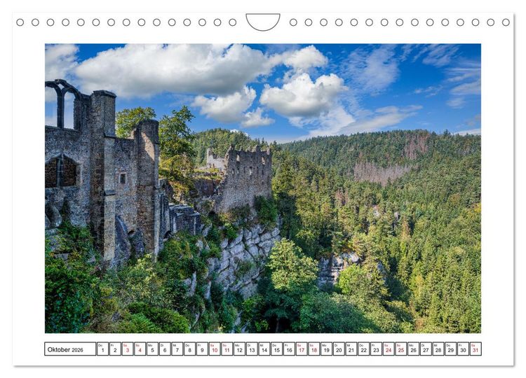 Produktbild: Von Bad Muskau zur Rakotzbr&uuml;cke ins Zittauer Gebirge (Wandkalender 2026 DIN A4 quer), CALVENDO Monatskalender