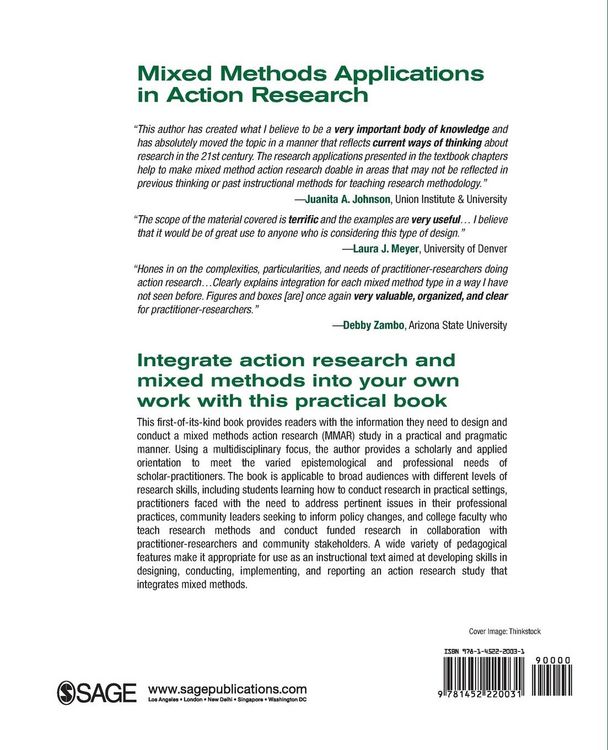 Produktbild: Mixed Methods Applications in Action Research
