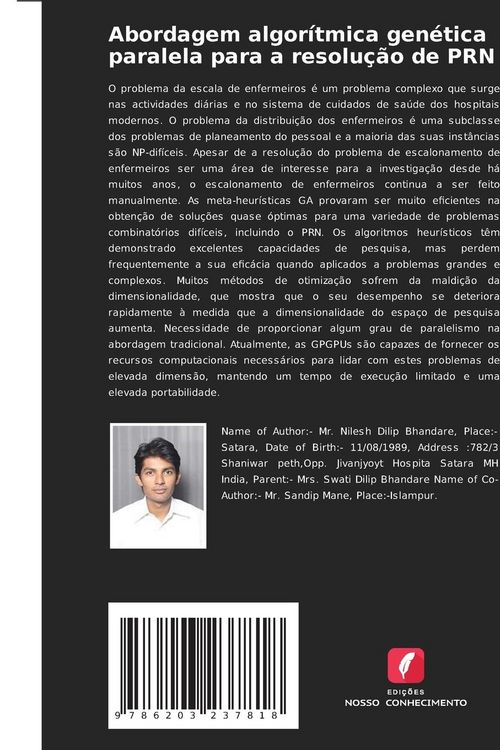 Produktbild: Abordagem algor&iacute;tmica gen&eacute;tica paralela para a resolu&ccedil;&atilde;o de PRN