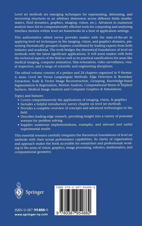 Produktbild: Geometric Level Set Methods in Imaging, Vision, and Graphics