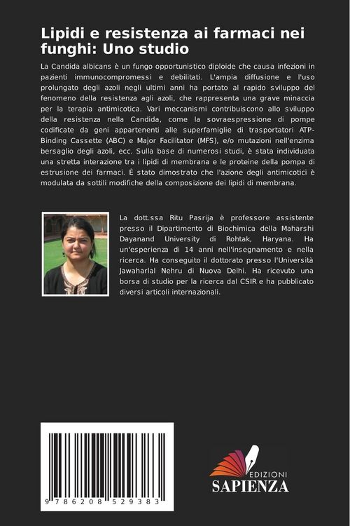 Produktbild: Lipidi e resistenza ai farmaci nei funghi: Uno studio