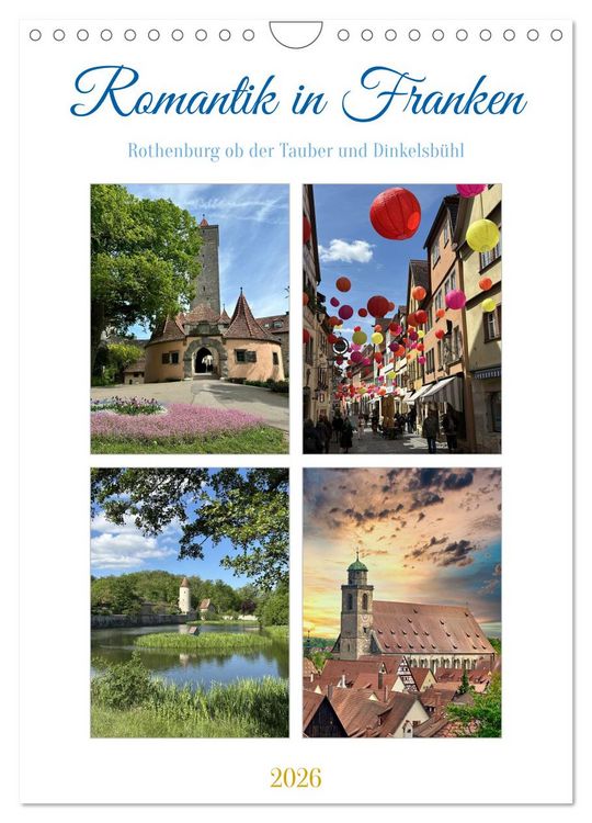 Produktbild: Romantik in Franken (Wandkalender 2026 DIN A4 hoch), CALVENDO Monatskalender