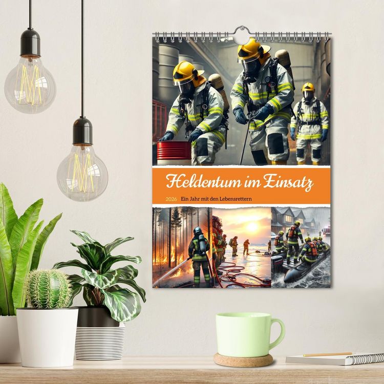 Produktbild: Heldentum im Einsatz - Ein Jahr mit den Lebensrettern (Wandkalender 2026 DIN A4 hoch), CALVENDO Monatskalender