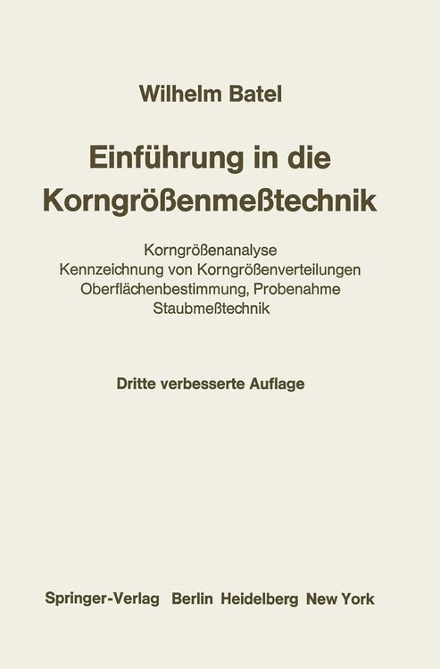 Produktbild: Einf&uuml;hrung in die Korngr&ouml;&szlig;enme&szlig;technik