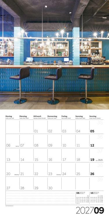 Produktbild: Die Farbe Blau Kalender 2027 - 30x30 - Art12