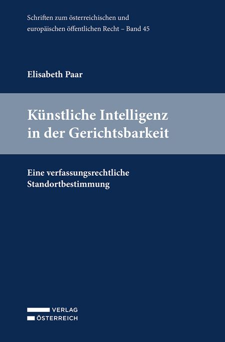 Produktbild: K&uuml;nstliche Intelligenz in der Gerichtsbarkeit