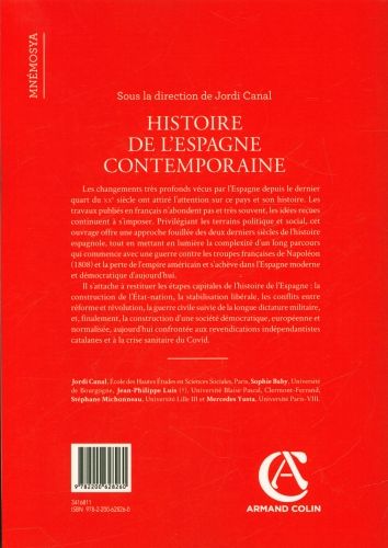 Produktbild: Histoire de l'Espagne contemporaine