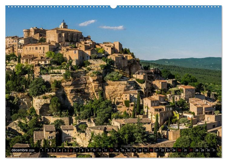Produktbild: Un &eacute;t&eacute; en Provence dans le Luberon (Calendrier mural 2026 DIN A2 vertical) calendrier de bureau