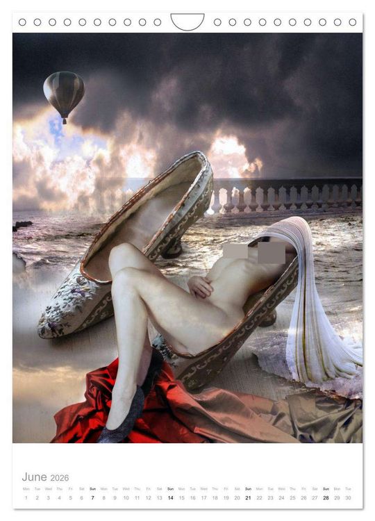 Produktbild: An Erotic Expedition to the World of Female Reveries (Wall Calendar 2026 DIN A4 portrait), CALVENDO 12 Month Wall Calendar