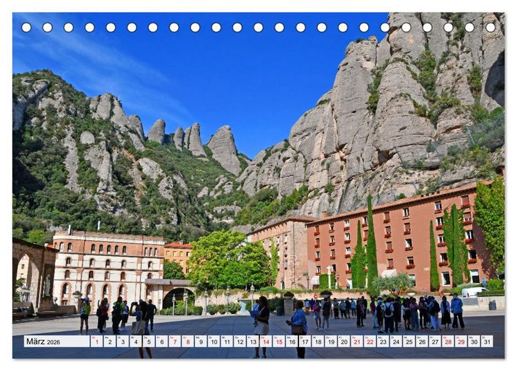 Produktbild: MONTSERRAT in Katalonien (Tischkalender 2026 DIN A5 quer), CALVENDO Monatskalender