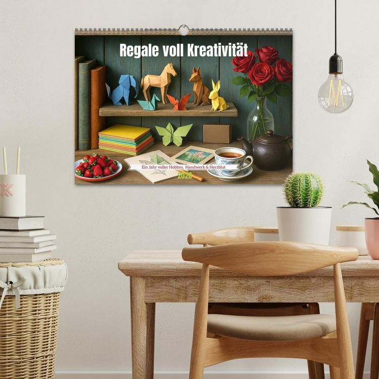 Produktbild: Regale voll Kreativit&auml;t (Wandkalender 2026 DIN A3 quer), CALVENDO Monatskalender