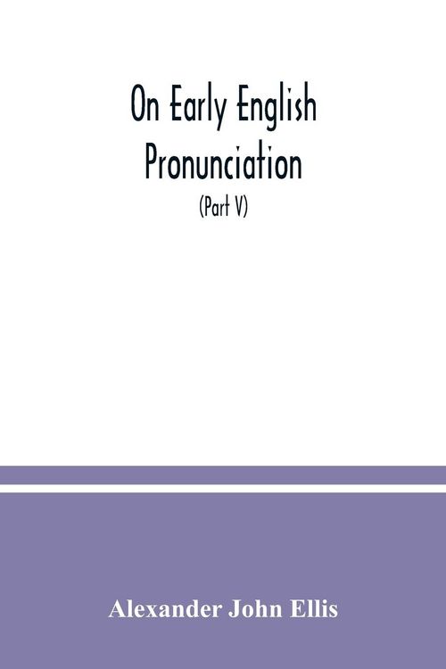 Produktbild: On early English pronunciation