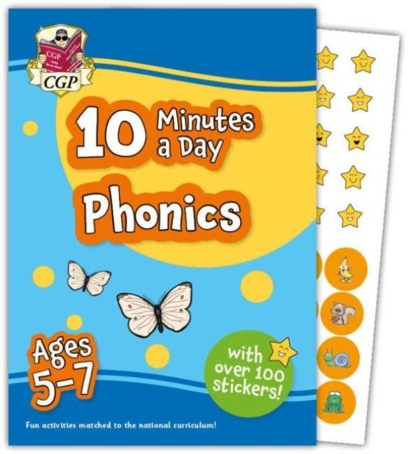 Produktbild: 10 Minutes a Day Phonics for Ages 5-7 (with over 100 stickers)