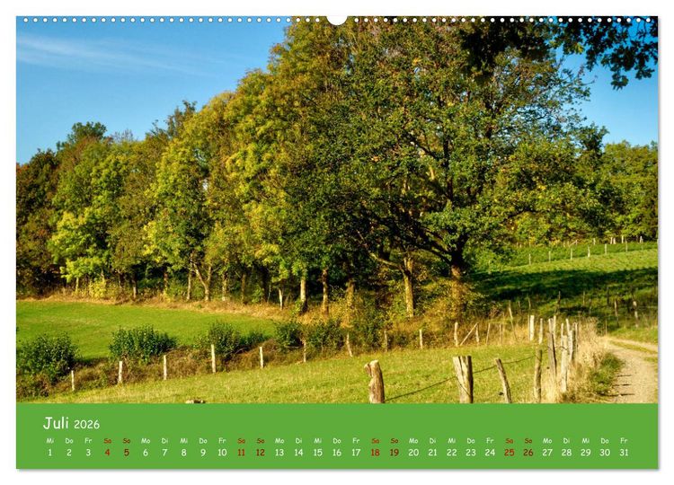 Produktbild: Bergisches Land (hochwertiger Premium Wandkalender 2026 DIN A2 quer), Kunstdruck in Hochglanz