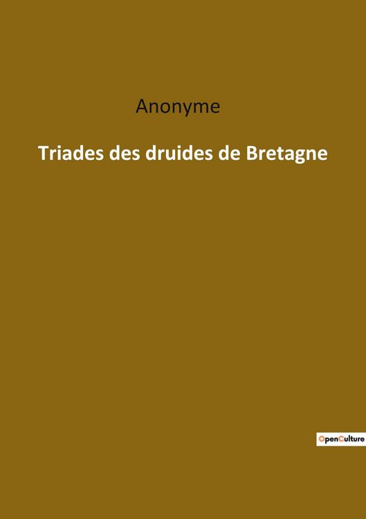 Produktbild: Triades des druides de Bretagne