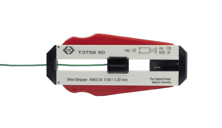 Produktbild: C.K T3756 50 Drahtabisolierer Geeignet f&uuml;r PVC-Dr&auml;hte, PTFE-Dr&auml;hte 0.50mm (max)