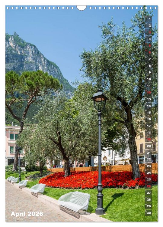 Produktbild: IDYLLISCHER GARDASEE Riva del Garda und Torbole (Wandkalender 2026 DIN A3 hoch), CALVENDO Monatskalender