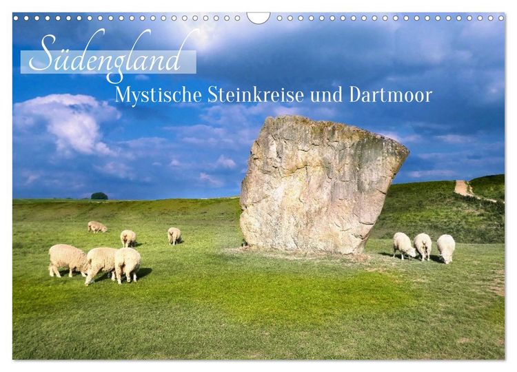 Produktbild: S&uuml;dengland - Mystische Steinkreise und Dartmoor (Wandkalender 2026 DIN A3 quer), CALVENDO Monatskalender