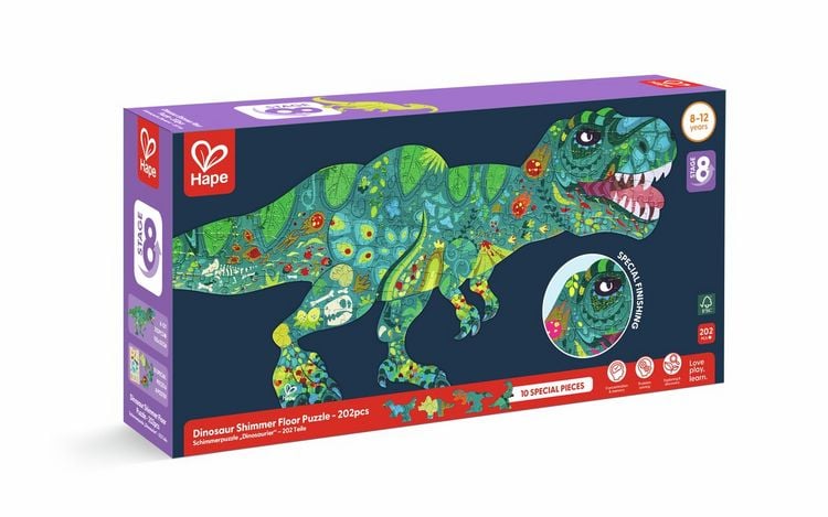 Produktbild: Hape Schimmerpuzzle "Dinosaurier"