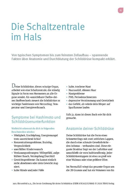 Produktbild: Die beste Ern&auml;hrung f&uuml;r deine Schilddr&uuml;se