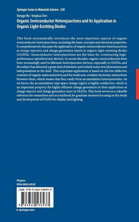 Produktbild: Organic Semiconductor Heterojunctions and Its Application in Organic Light-Emitting Diodes