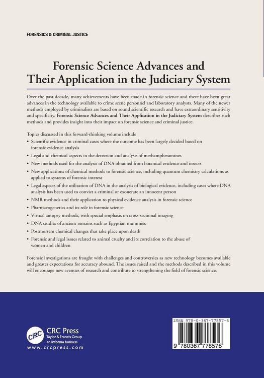Produktbild: Forensic Science Advances and Their Application in the Judiciary System