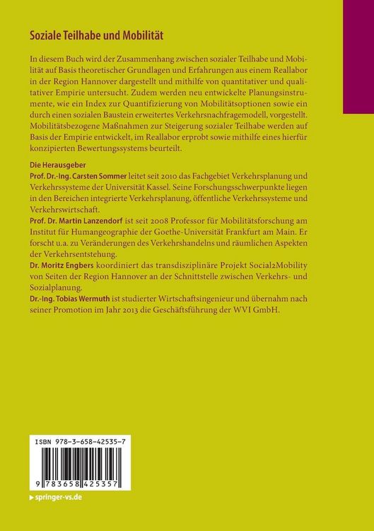 Produktbild: Soziale Teilhabe und Mobilit&auml;t