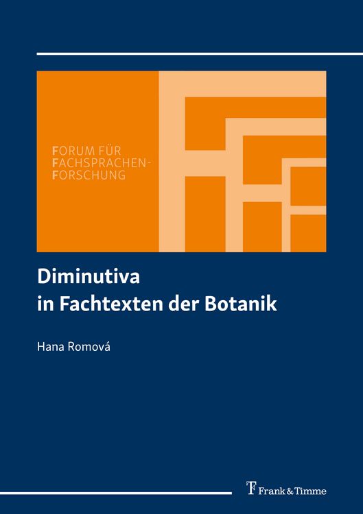 Produktbild: Diminutiva in Fachtexten der Botanik