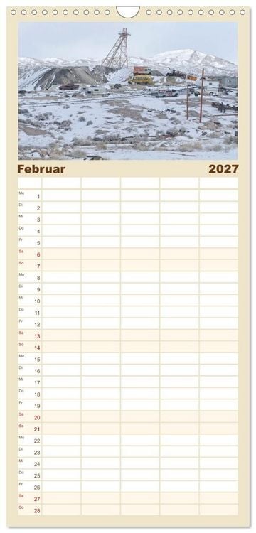 Produktbild: Familienplaner 2027 - Wo der Wind Wohnt, Amerikas Lost Places mit 5 Spalten (Wandkalender, 21 x 45 cm) CALVENDO