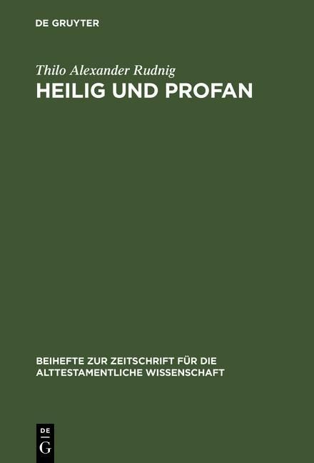 Produktbild: Heilig und Profan