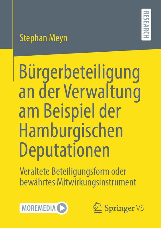 Produktbild: B&uuml;rgerbeteiligung an der Verwaltung am Beispiel der Hamburgischen Deputationen