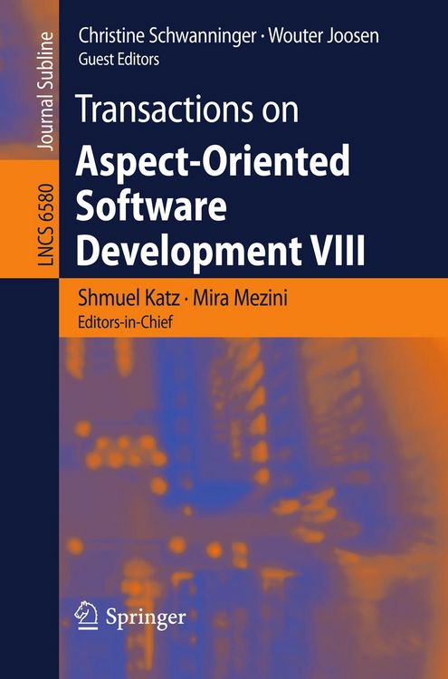 Produktbild: Transactions on Aspect-Oriented Software Development VIII