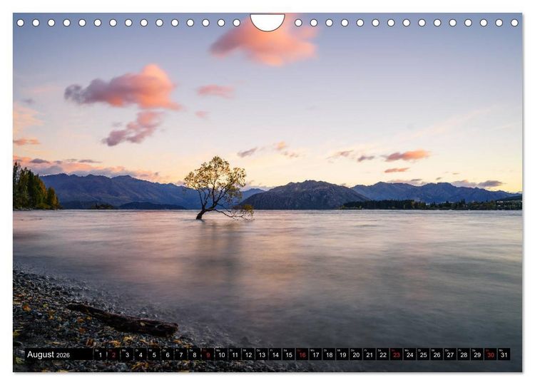 Produktbild: Neuseeland - Die sch&ouml;nsten Orte der Nord- und S&uuml;dinsel (Wandkalender 2026 DIN A4 quer), CALVENDO Monatskalender