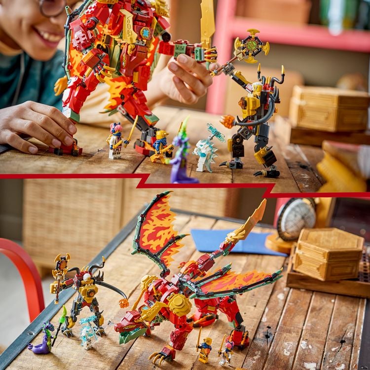 Produktbild: LEGO NINJAGO 71868 Wyldfyres Drachenmech, Actionfigur, Bauspielzeug f&uuml;r Kinder